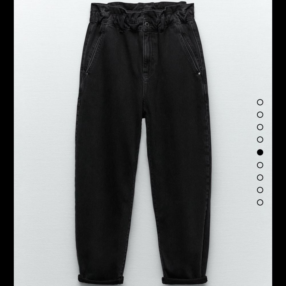Zara baggy paper bag jeans
